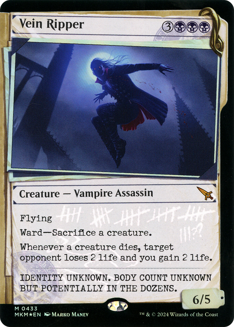 Vein Ripper (Showcase) (Invisible Ink) (MKM-433) - Murders at Karlov Manor: (Showcase) Foil