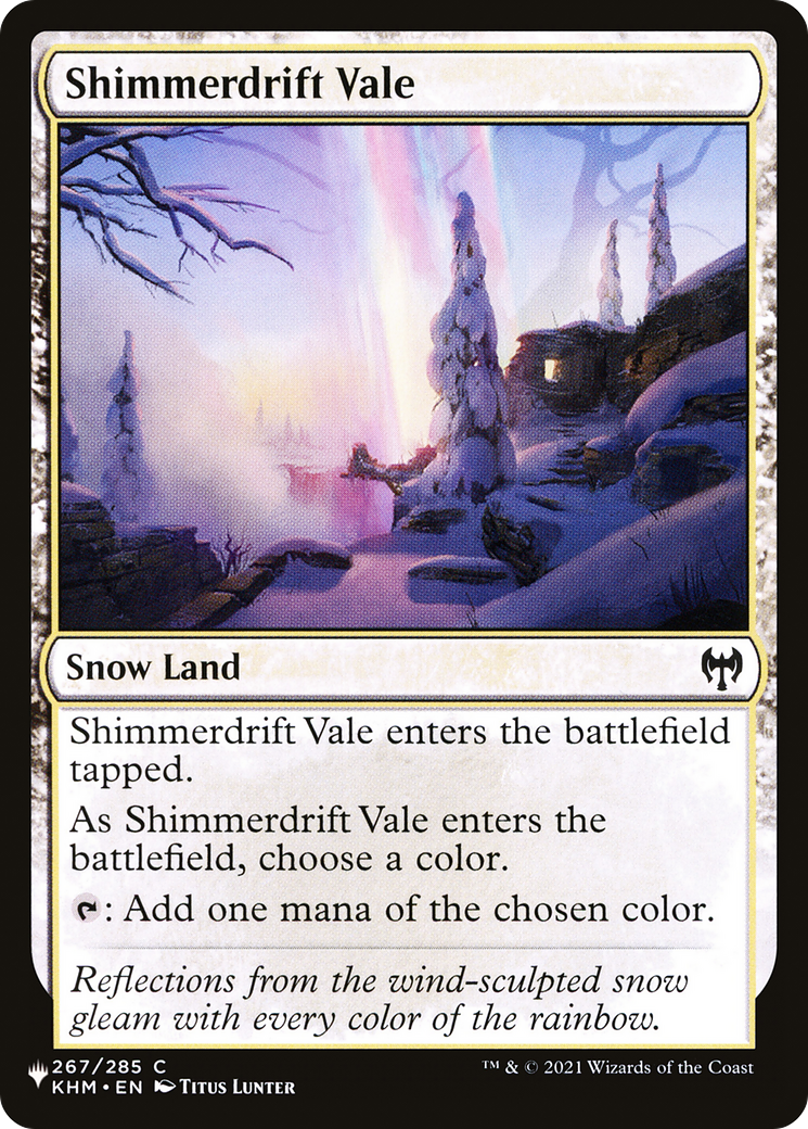 Shimmerdrift Vale [The List] | The CG Realm