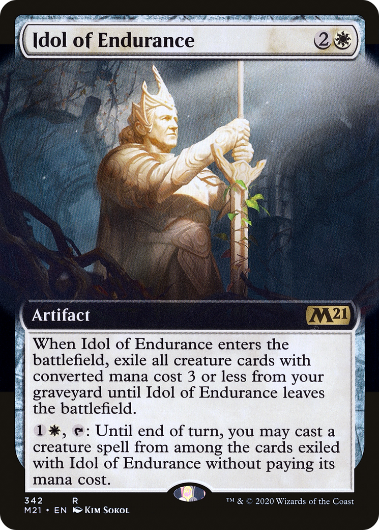 Idol of Endurance (Extended Art) (M21-342) - Core Set 2021: (Extended Art)