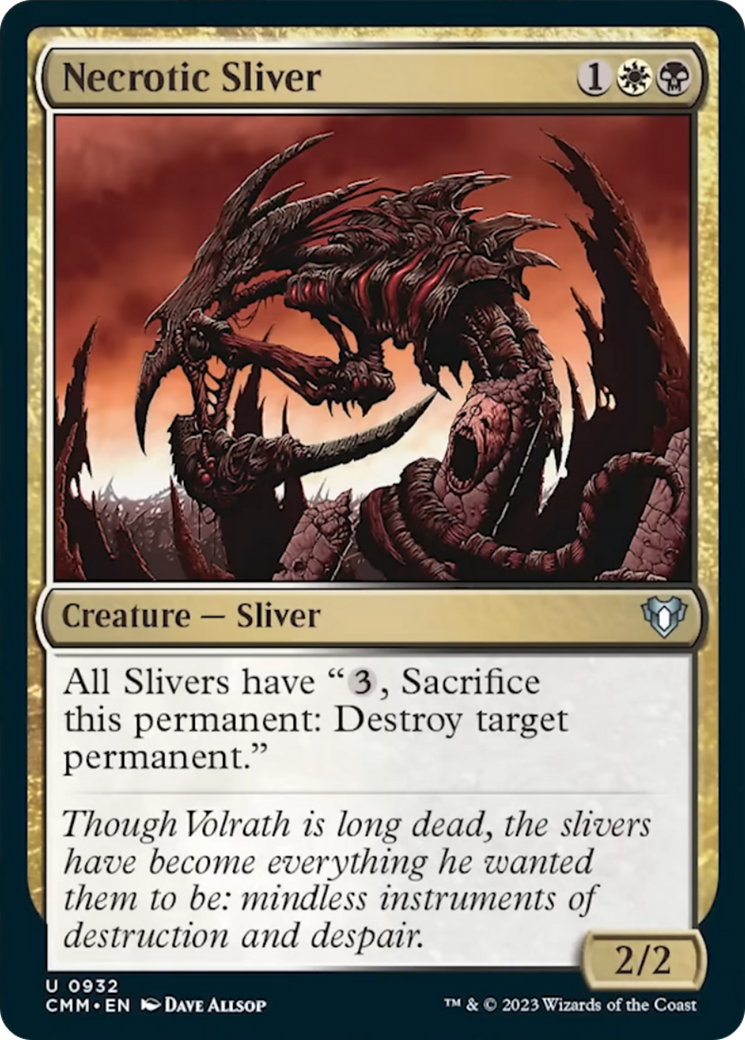 Necrotic Sliver [Commander Masters] | The CG Realm
