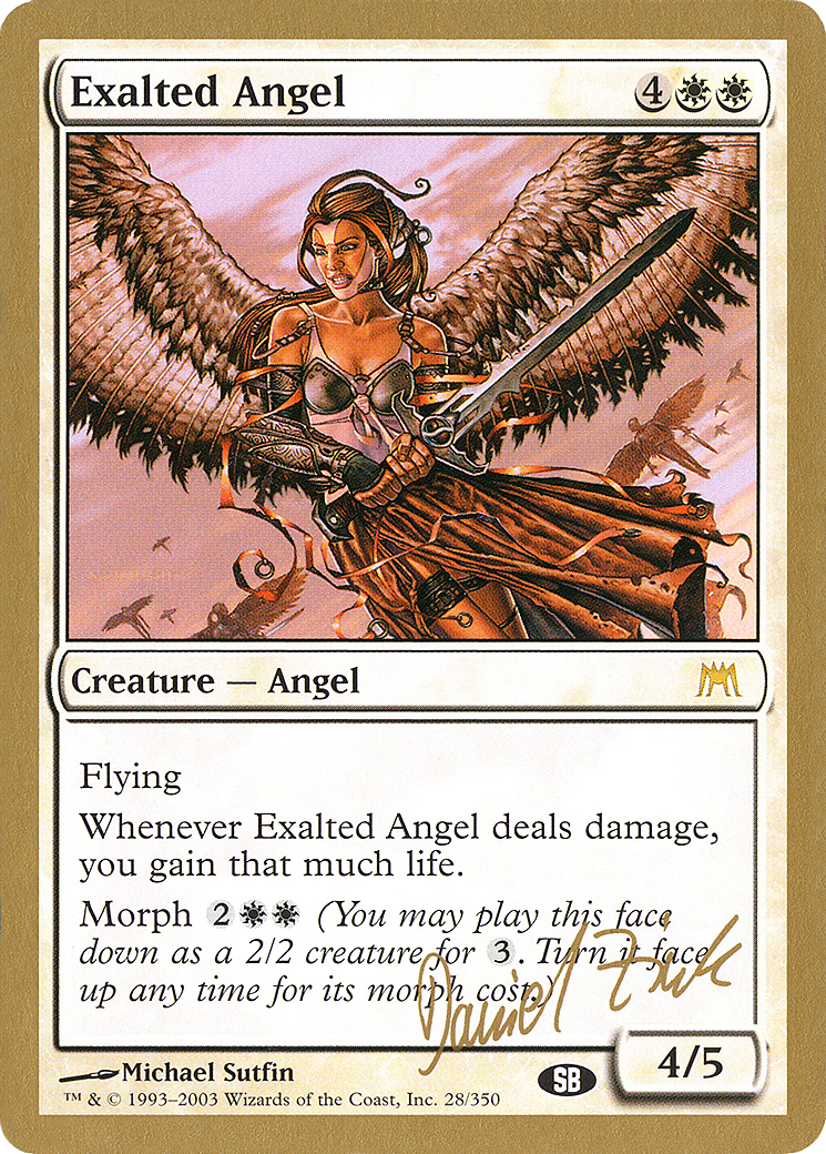 Exalted Angel - 2003 Daniel Zink (ONS) (SB) (WCD-) - World Championship Decks 2003