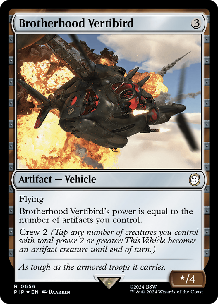Brotherhood Vertibird (Surge Foil) [Fallout] | The CG Realm