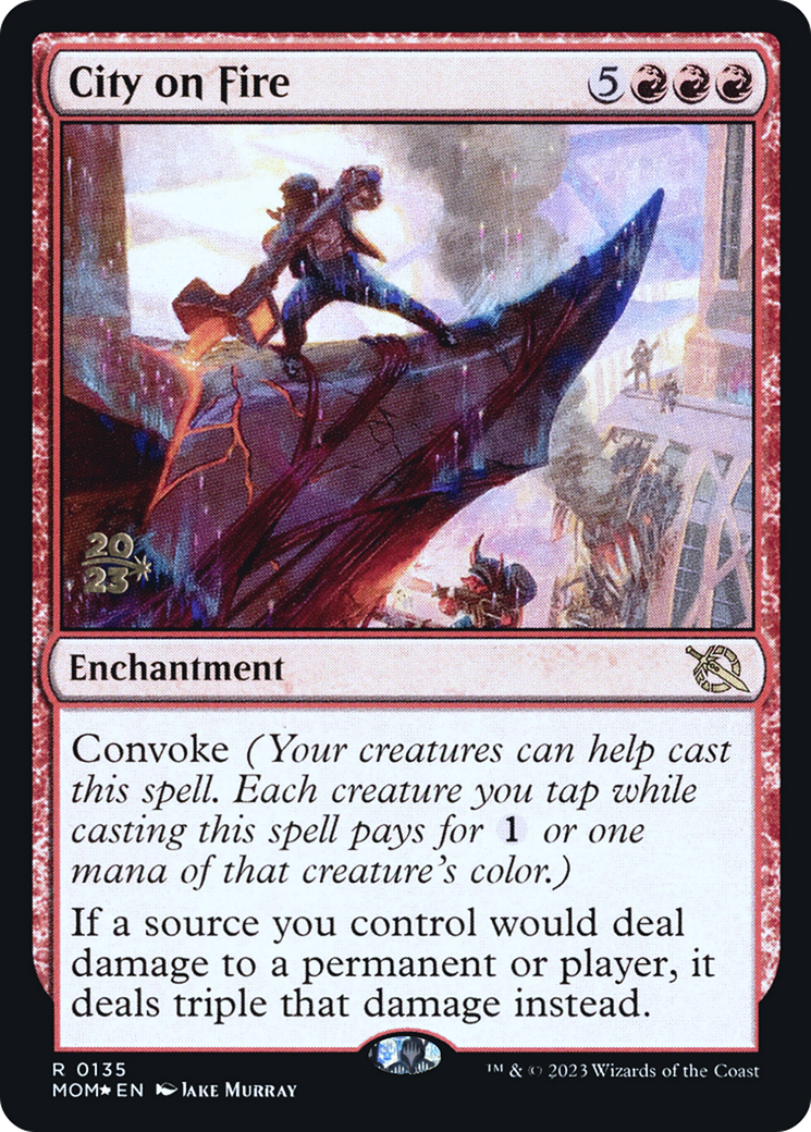 City on Fire [March of the Machine Prerelease Promos] | The CG Realm
