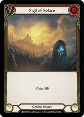 Sigil of Solace (Red) [U-WTR173] (Welcome to Rathe Unlimited)  Unlimited Rainbow Foil | The CG Realm