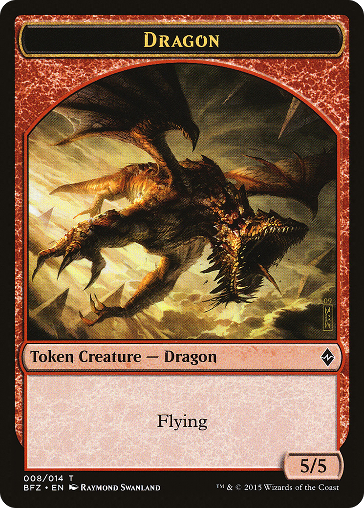 Dragon Token (BFZ-008) - Battle for Zendikar Tokens