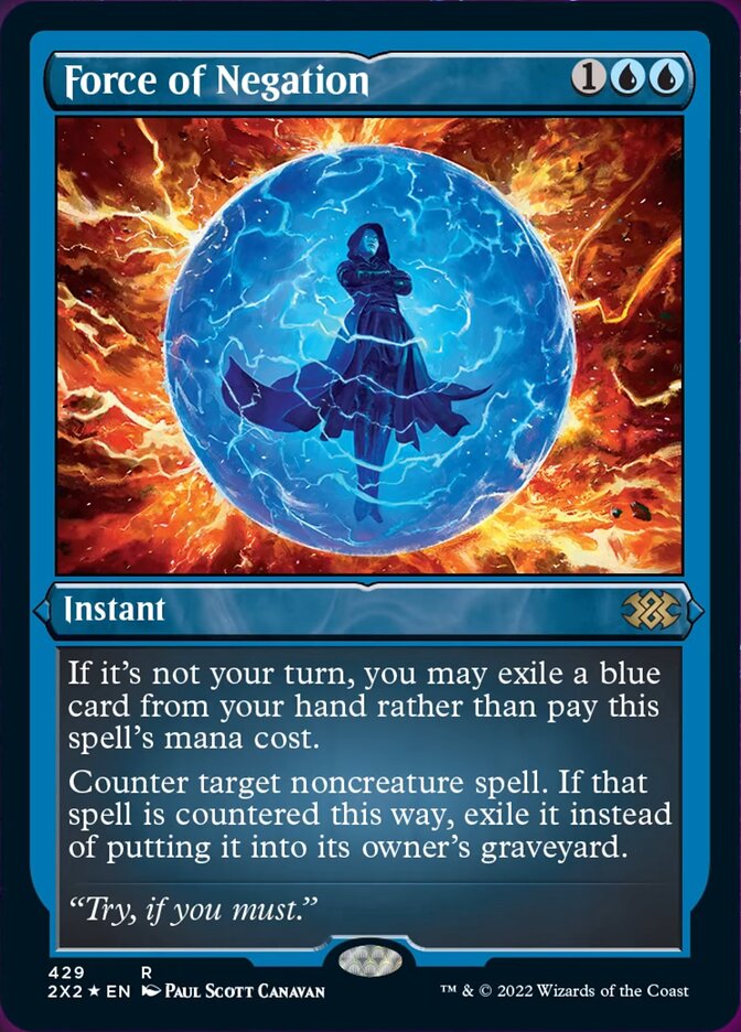 Force of Negation (Foil Etched) [Double Masters 2022] | The CG Realm