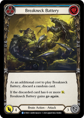Breakneck Battery (Blue) [U-WTR013] (Welcome to Rathe Unlimited)  Unlimited Rainbow Foil | The CG Realm