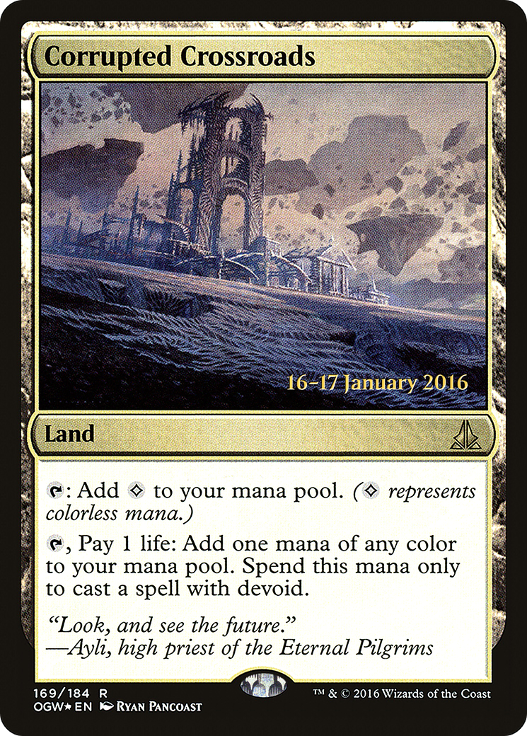 Corrupted Crossroads (PRE-169S) - Oath of the Gatewatch Promos Foil