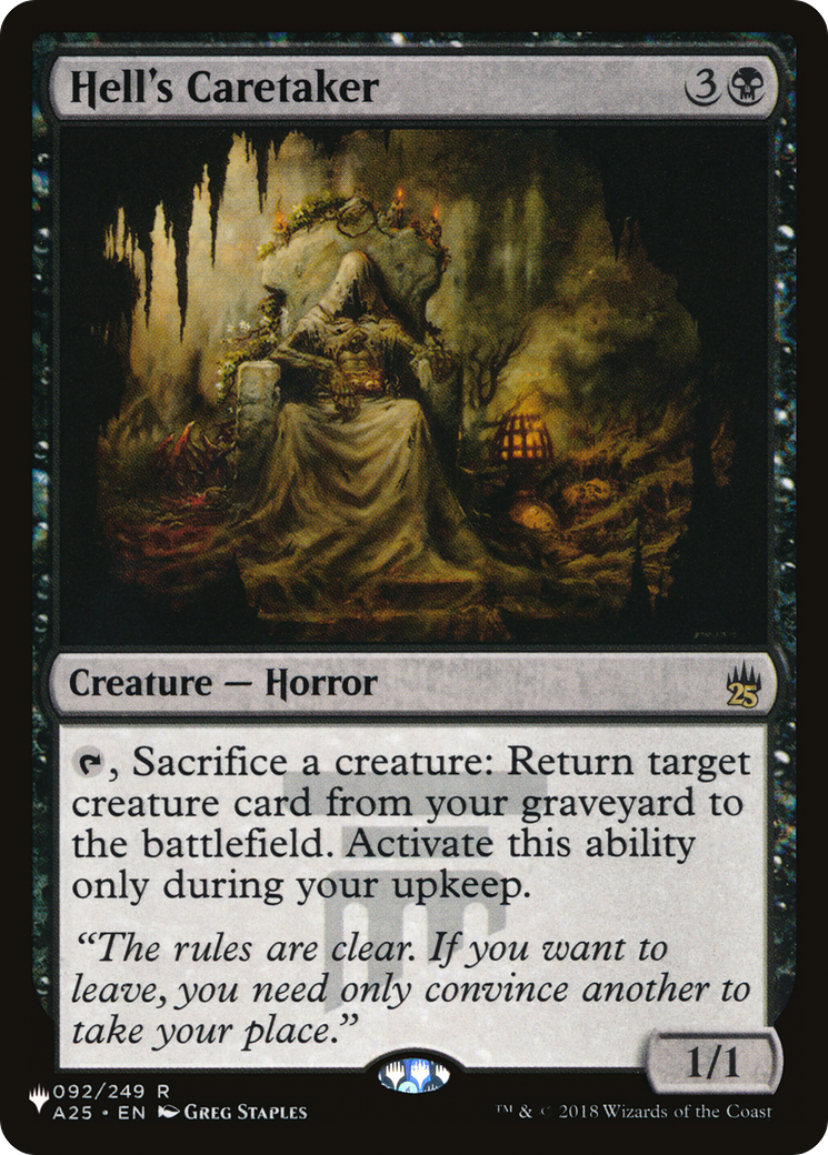Hell's Caretaker (LIST-092/249) - The List