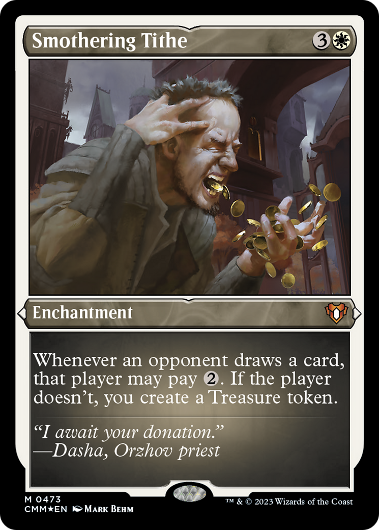 Smothering Tithe (Foil Etched) [Commander Masters] | The CG Realm