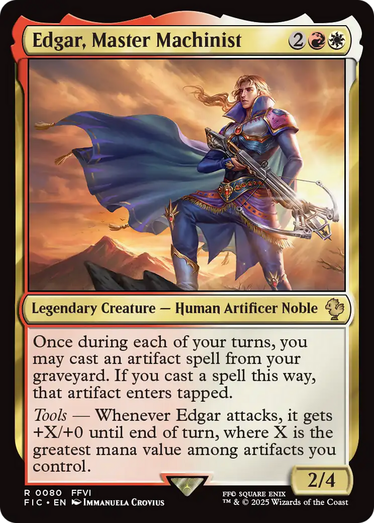 Edgar, Master Machinist [FINAL FANTASY Commander] | The CG Realm