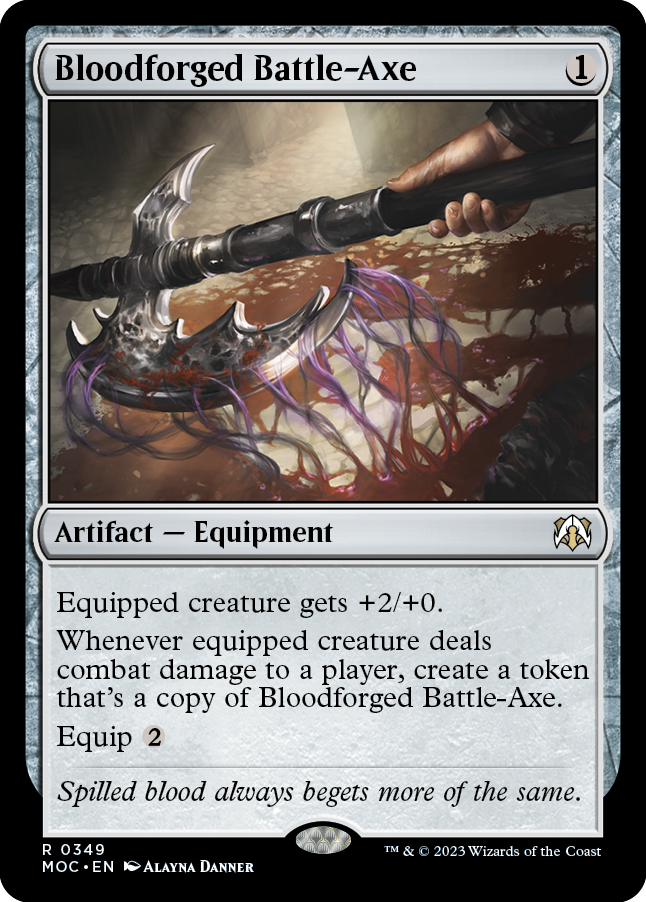 Bloodforged Battle-Axe [March of the Machine Commander] | The CG Realm