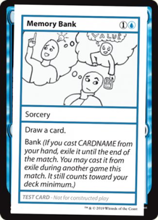 Memory Bank (2021 Edition) [Mystery Booster Playtest Cards] | The CG Realm