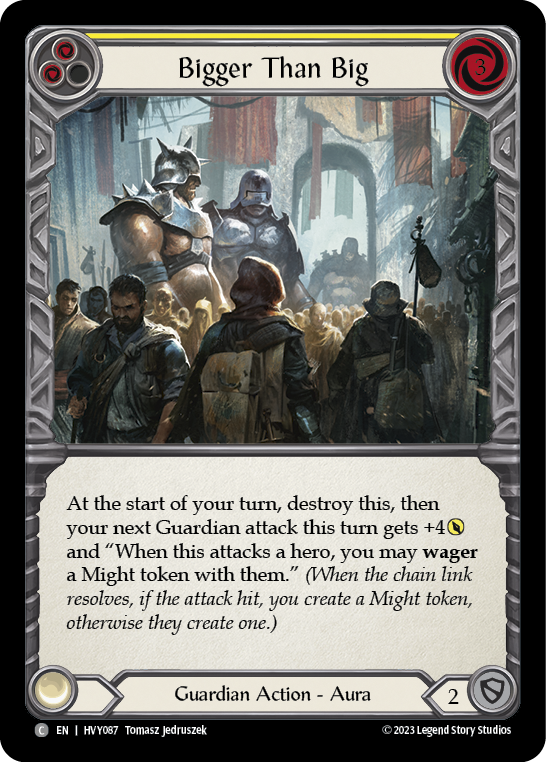 Bigger Than Big (Yellow) [HVY087] (Heavy Hitters)  Rainbow Foil | The CG Realm
