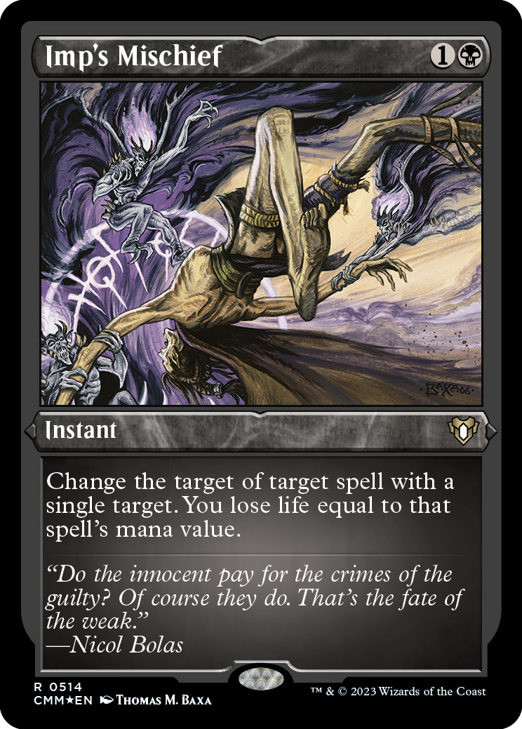 Imp's Mischief (Foil Etched) [Commander Masters] | The CG Realm