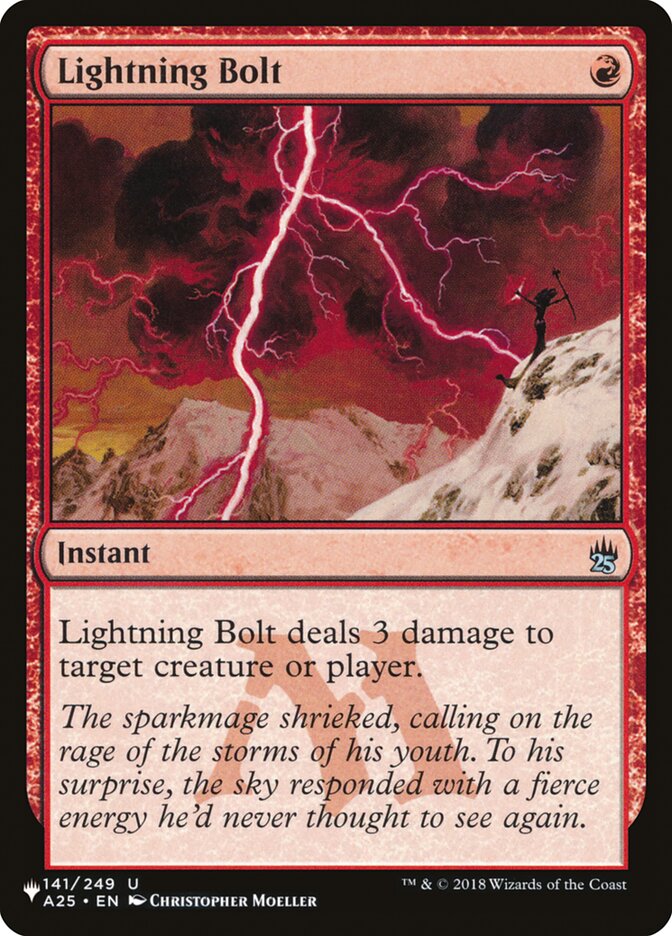 Lightning Bolt (141/249) [The List] | The CG Realm