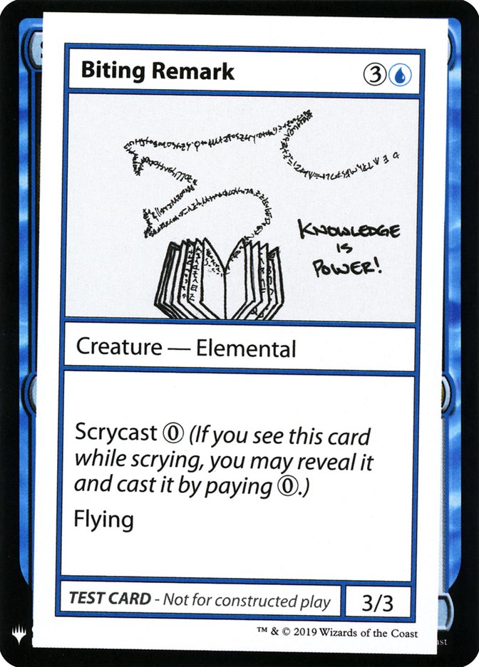 Biting Remark [Mystery Booster Playtest Cards] | The CG Realm