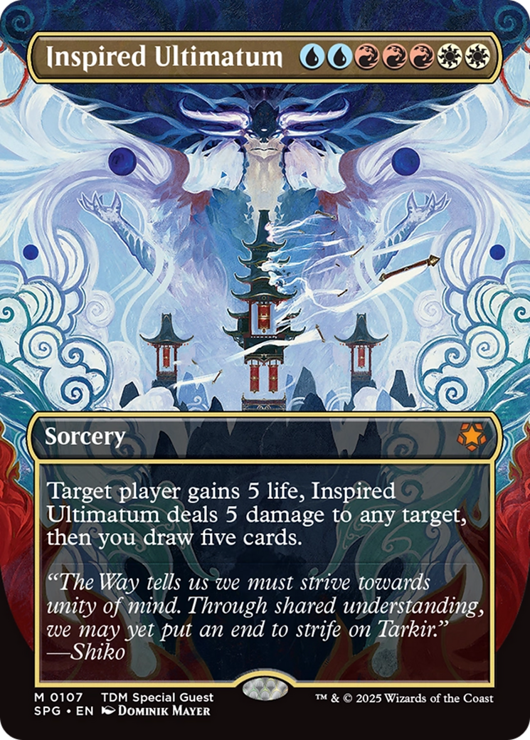 Inspired Ultimatum (Borderless) [Tarkir: Dragonstorm Special Guests] | The CG Realm