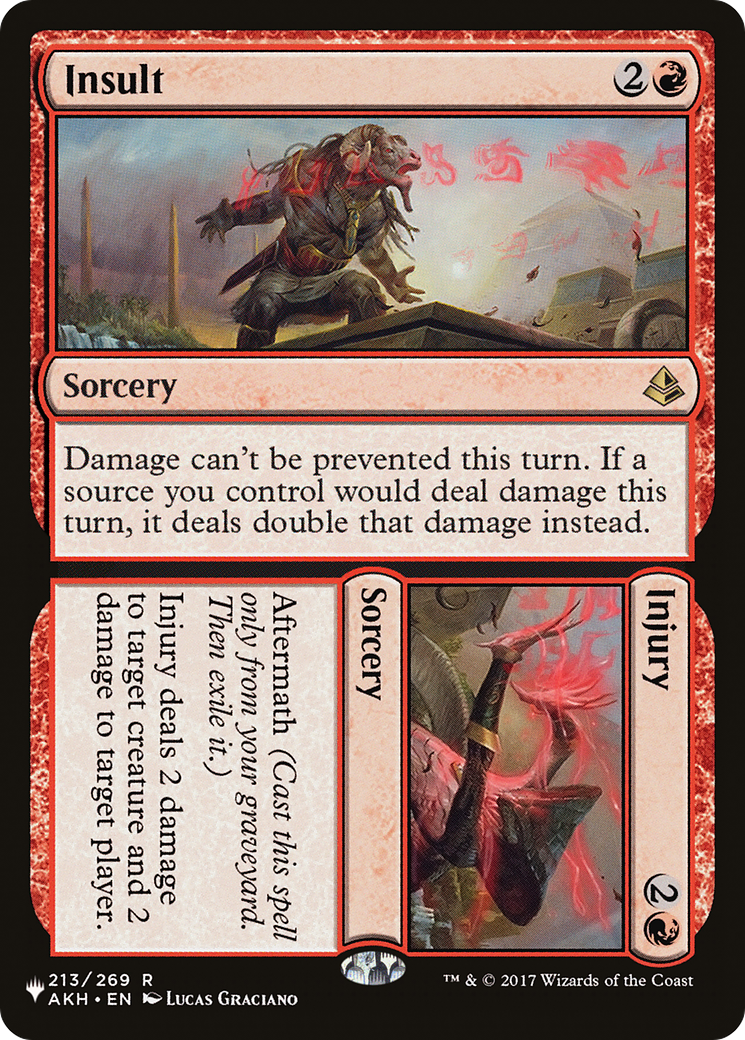 Insult // Injury (LIST-AKH-213) - The List