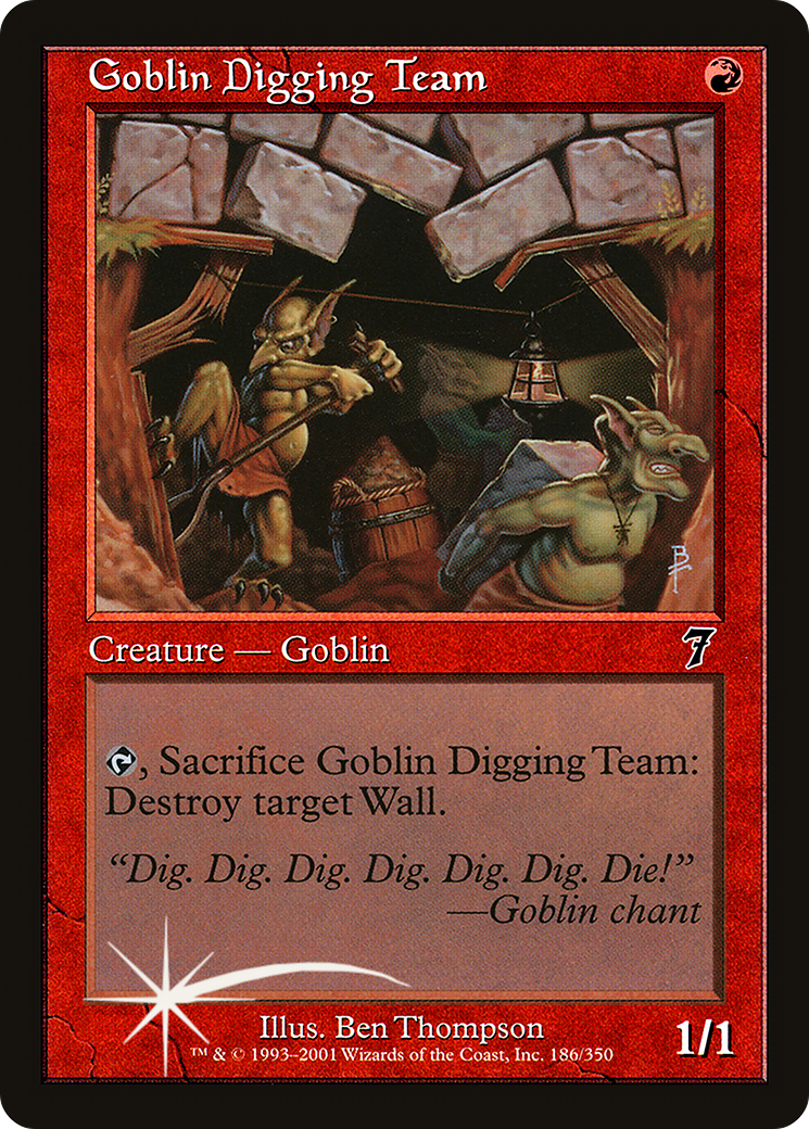 Goblin Digging Team (7ED-186) - 7th Edition