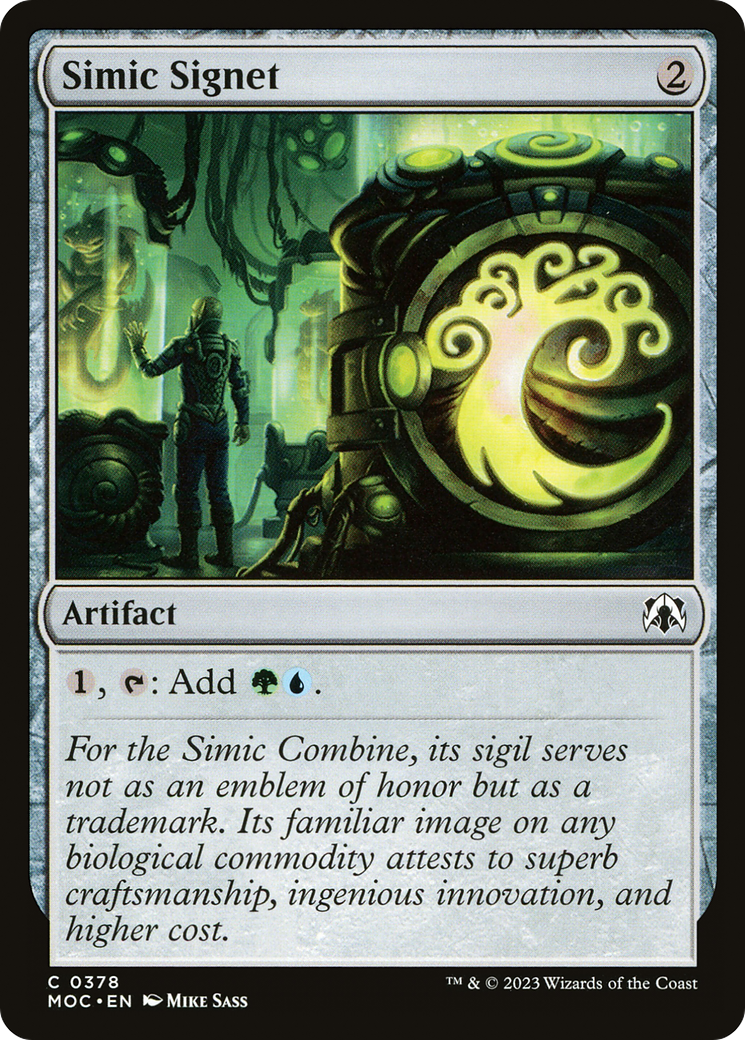 Simic Signet [March of the Machine Commander] | The CG Realm