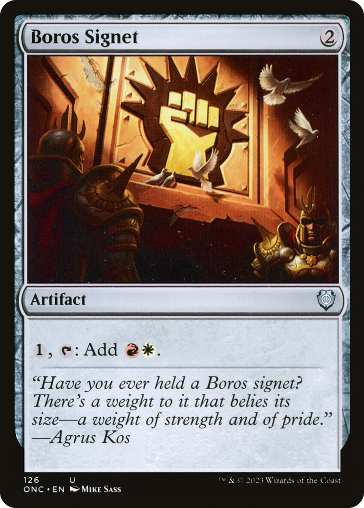 Boros Signet [Phyrexia: All Will Be One Commander] | The CG Realm