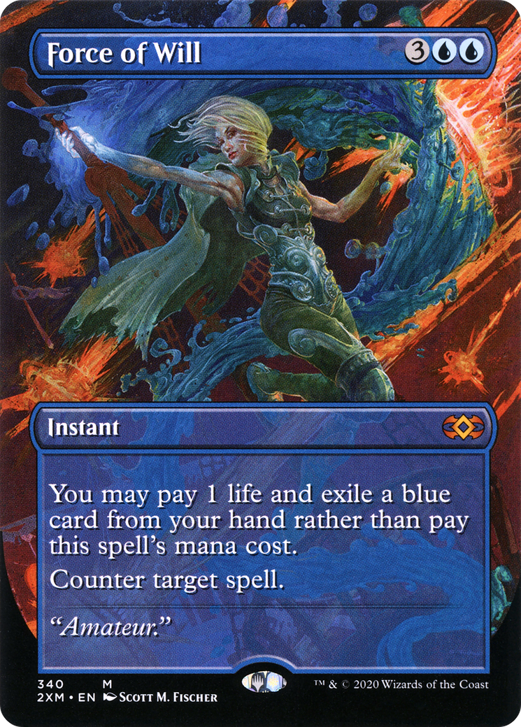 Force of Will (Borderless) (2XM-340) - Double Masters