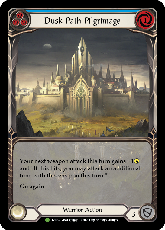Dusk Path Pilgrimage (Blue) [LGS062] (Promo)  Rainbow Foil | The CG Realm