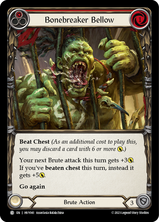 Bonebreaker Bellow (Red) [HVY041] (Heavy Hitters) | The CG Realm