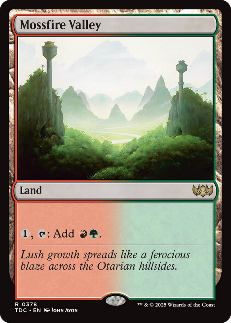 Mossfire Valley [Tarkir: Dragonstorm Commander] | The CG Realm