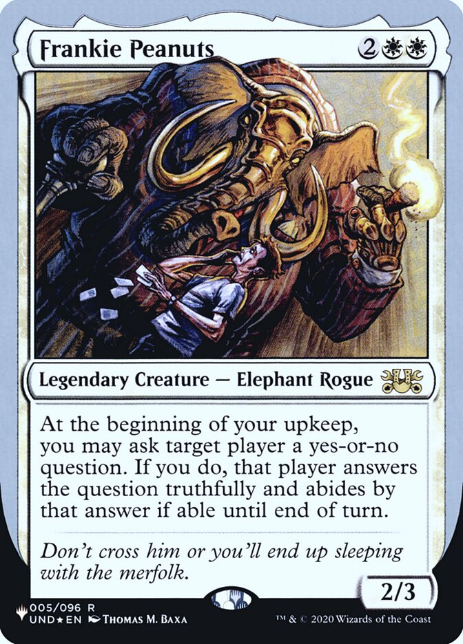 Frankie Peanuts (Unfinity Foil Edition) [The List] | The CG Realm