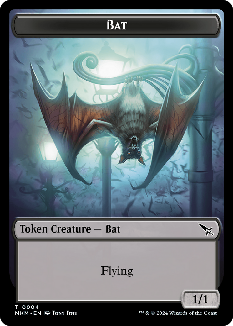 Thopter (0020) // Bat Double-Sided Token [Murders at Karlov Manor Tokens] | The CG Realm