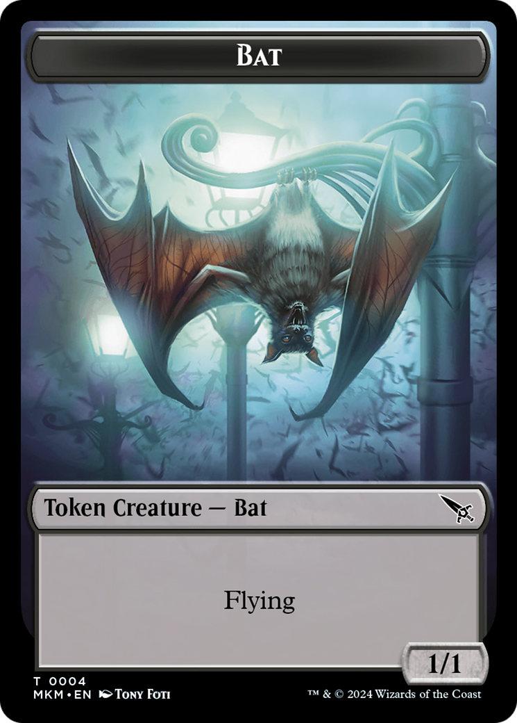 Detective // Bat Double-Sided Token [Murders at Karlov Manor Tokens] | The CG Realm