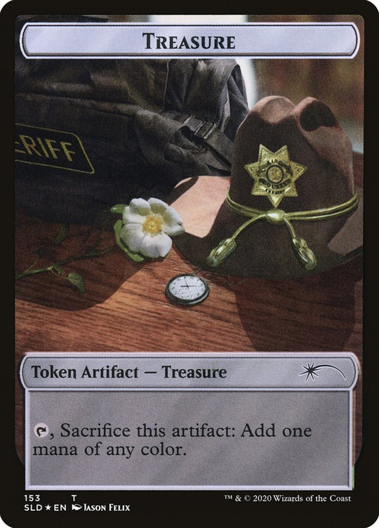 Walker (Metal Head // Treasure) Double-sided Token (SLD-152 // 153) - Secret Lair Drop Foil