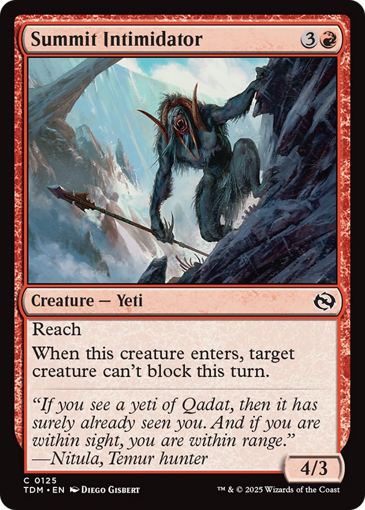 Summit Intimidator [Tarkir: Dragonstorm] | The CG Realm
