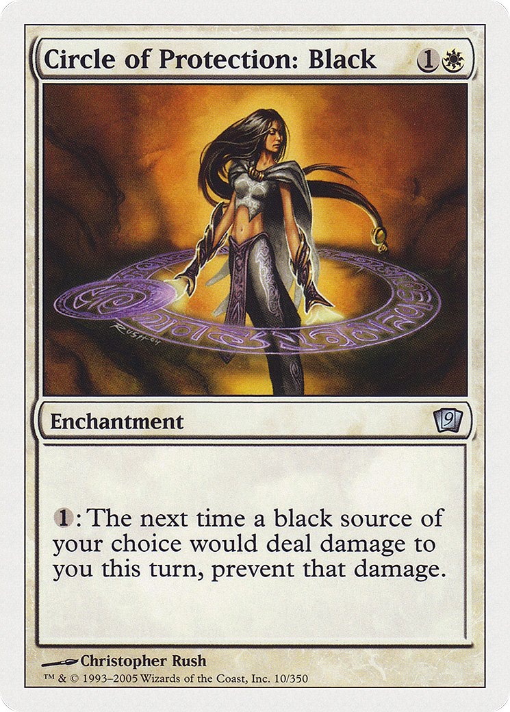 Circle of Protection: Black (9ED-010) - 9th Edition