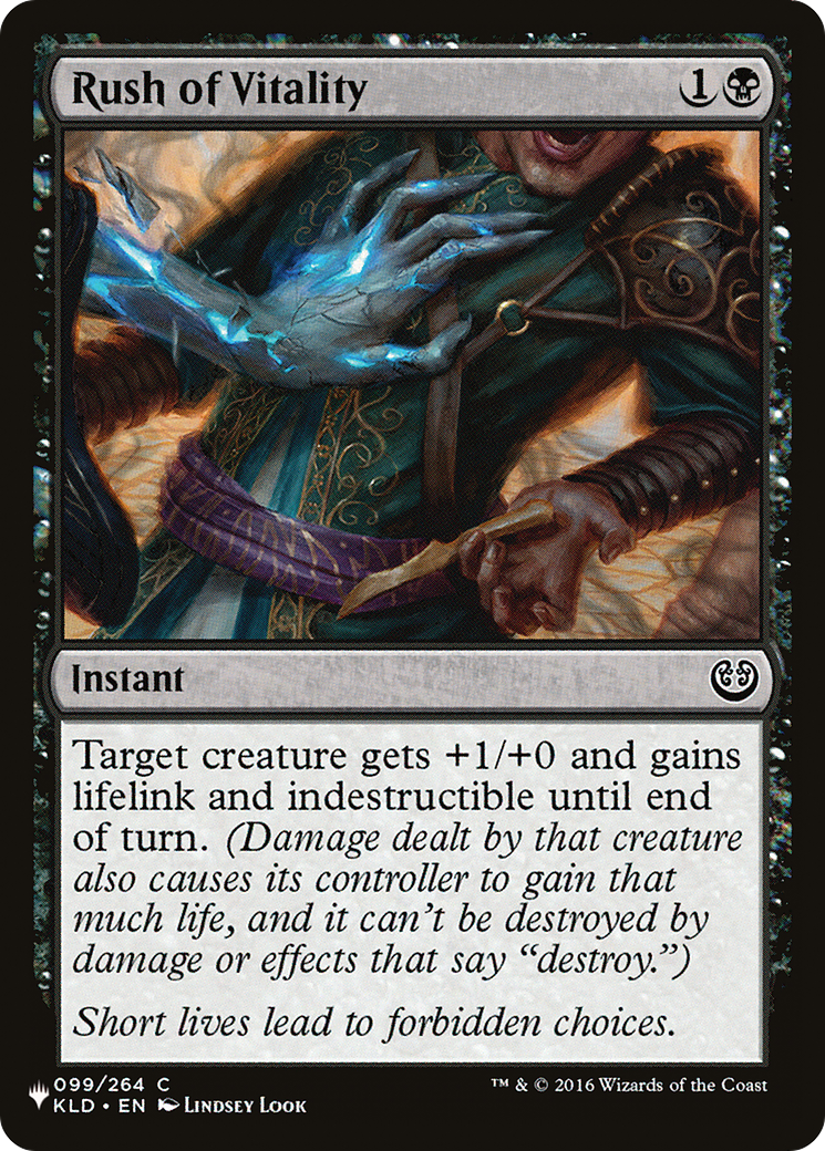 Rush of Vitality [The List] | The CG Realm