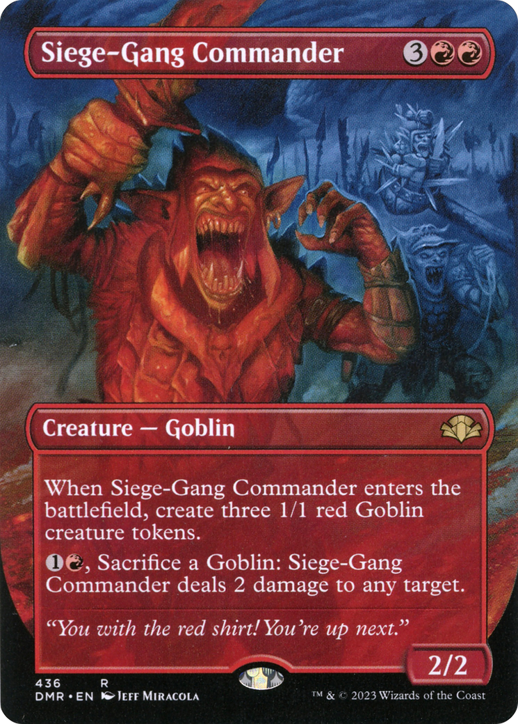 Siege-Gang Commander (Borderless) (DMR-436) - Dominaria Remastered