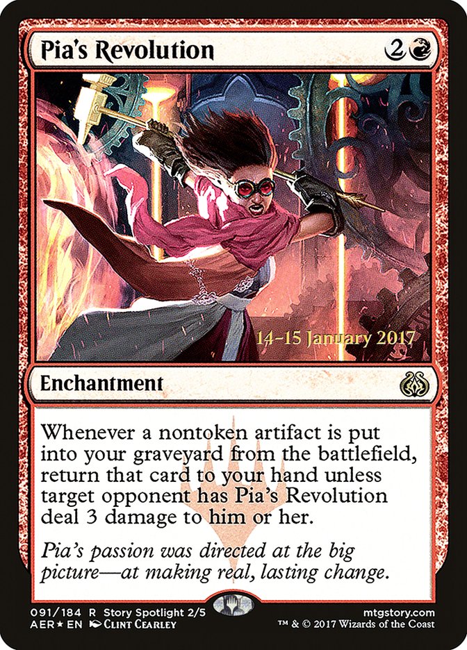 Pia's Revolution [Aether Revolt Prerelease Promos] | The CG Realm