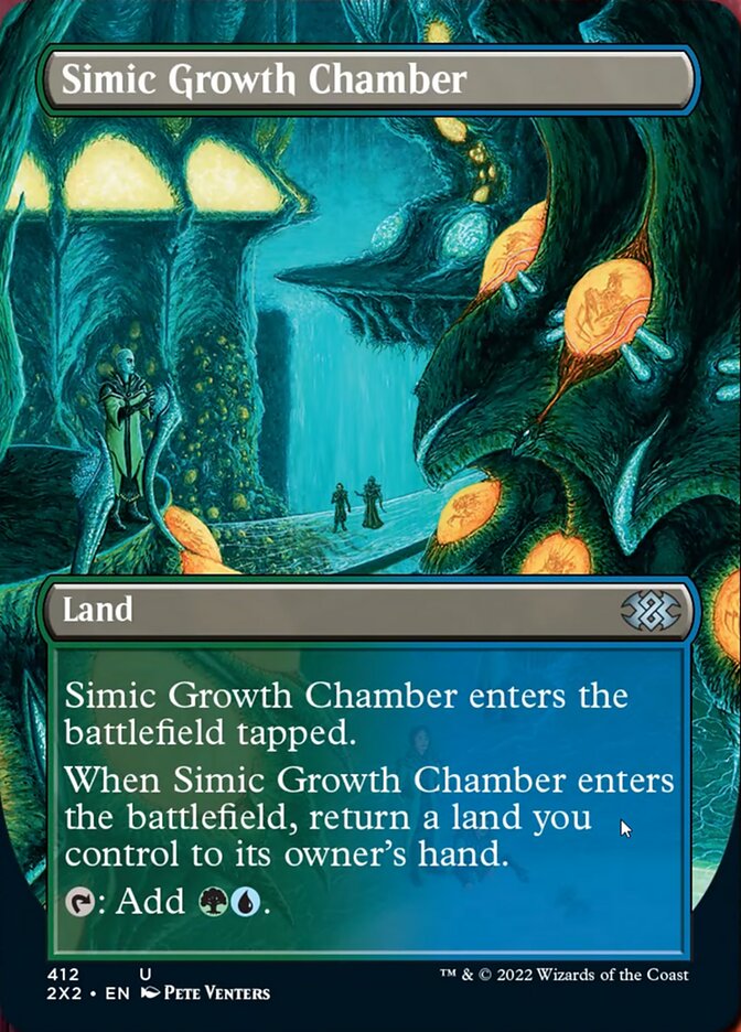 Simic Growth Chamber (Borderless Alternate Art) [Double Masters 2022] | The CG Realm