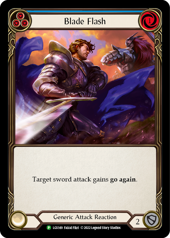 Blade Flash (Blue) [LGS149] (Promo)  Rainbow Foil | The CG Realm