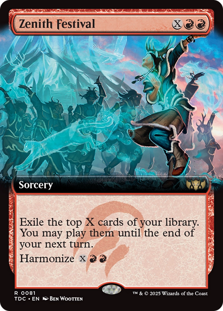 Zenith Festival (Extended Art) [Tarkir: Dragonstorm Commander] | The CG Realm