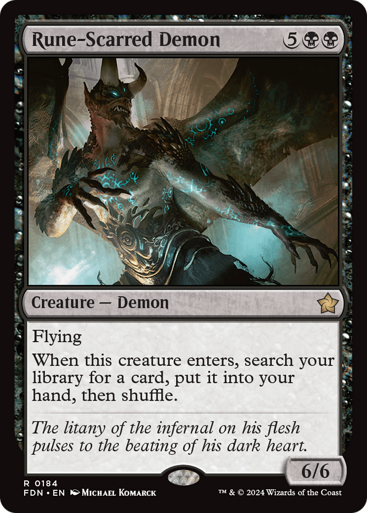 Rune-Scarred Demon [Foundations] | The CG Realm
