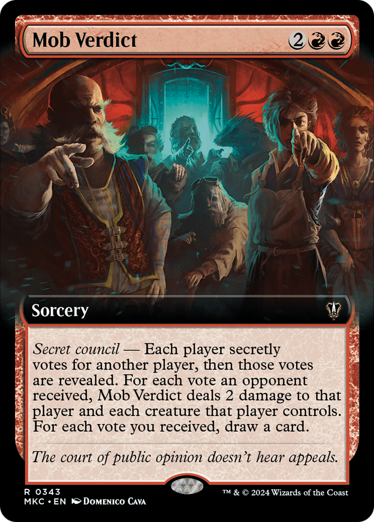 Mob Verdict (Extended Art) [Murders at Karlov Manor Commander] | The CG Realm