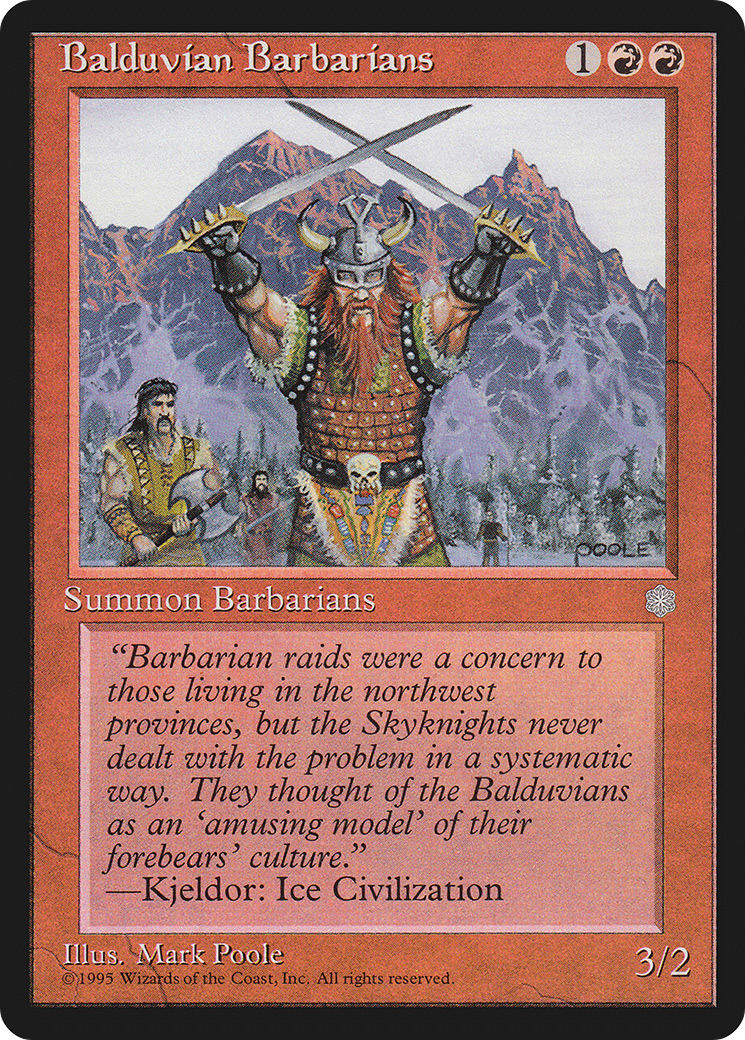 Balduvian Barbarians (ICE-) - Ice Age