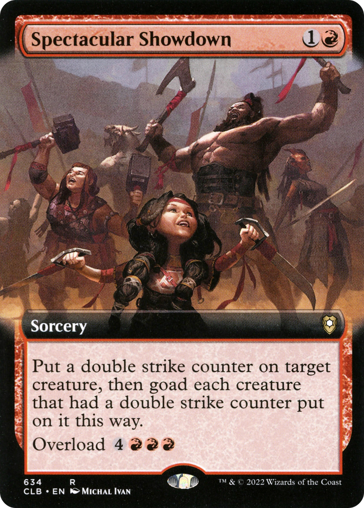 Spectacular Showdown (Extended Art) (CLB-634) - Commander Legends: Battle for Baldur's Gate: (Extended Art)