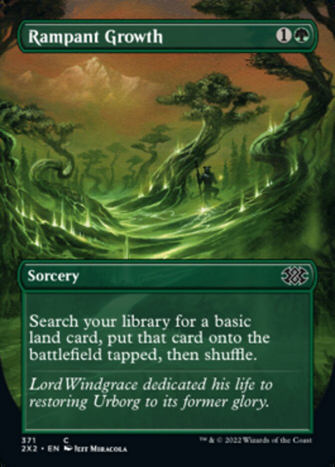 Rampant Growth (Borderless Alternate Art) [Double Masters 2022] | The CG Realm