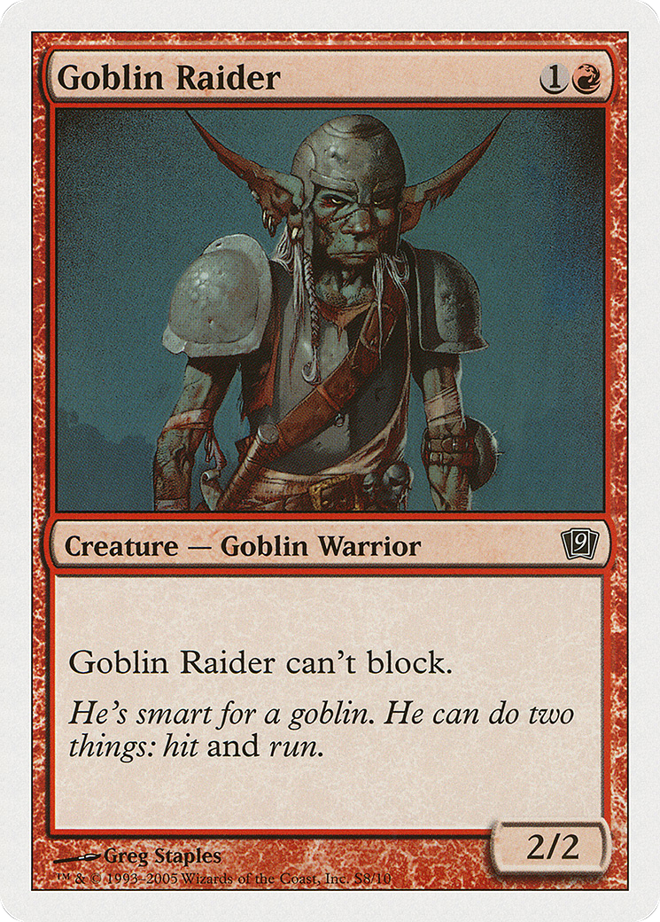 Goblin Raider (9ED-0S8) - 9th Edition