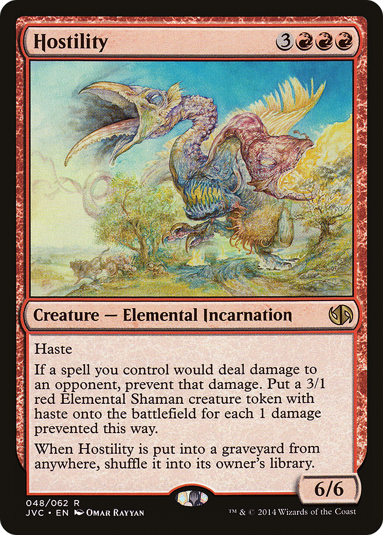 Hostility (DD3-) - Duel Decks Anthology: Jace vs. Chandra