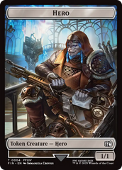 Hero (0004) // Wizard (0015) Double-Sided Token [FINAL FANTASY Tokens] | The CG Realm